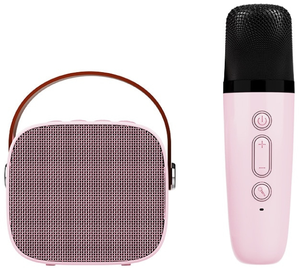 Купить Портативная колонка с микрофоном Fifine Mini Speaker and Mic set E1, Pink
